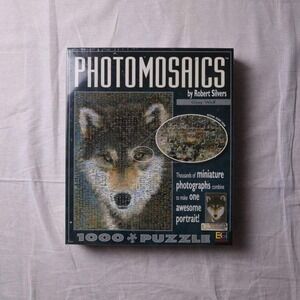 Robert‎ Silvers Photomosaics Grey Wolf 1000 Piece Jigsaw Puzzle New